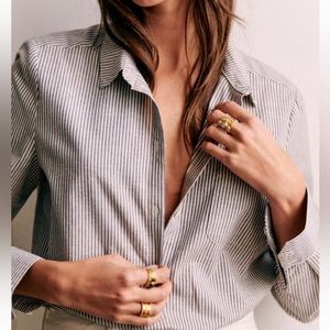 Sezane Striped Tomboy Shirt in size 34 🇫🇷🥖